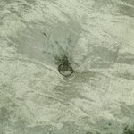 vidaXL Pouf Rond Velours 40x20 cm Vert