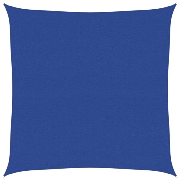vidaXL Voile d'ombrage 160 g/m² carré bleu 6x6 m PEHD