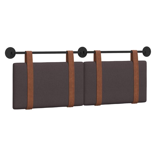 vidaXL Tête de lit suspendue Marron foncé PU antique