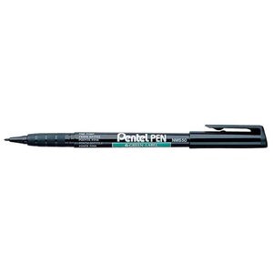 Marqueur permanent pentel pen pointe fine noir x 12 pentel