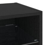 Cabinet TV LED vidaXL 2 Pièces Chêne Noir 30x28 5x30 cm Bois contraint