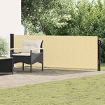 vidaXL Store latéral rétractable Sable 500 x 100 cm Polyester