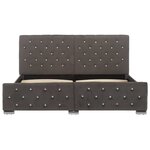 vidaXL Cadre de lit sans matelas gris velours 160x200 cm