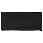 vidaXL Tête de lit capitonnée Naturel et Noir 135 cm Pin massif
