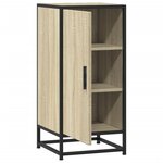 vidaXL Buffet chêne sonoma 35 5x35x76 cm bois d'ingénierie et métal