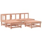 vidaXL Salon de jardin 5 Pièces bois massif douglas