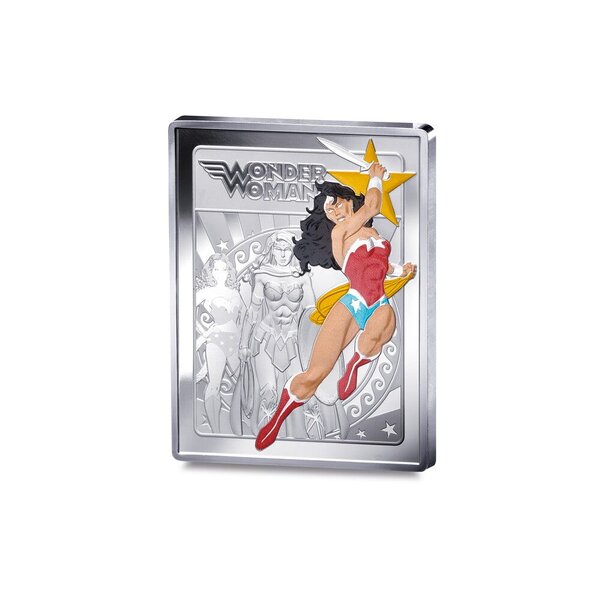 DC Comics Monnaie de 10€ Argent rectangle - Wonder Woman