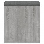 vidaXL Banc de rangement sonoma gris 42x42x45 cm bois d'ingénierie