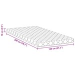 vidaXL Matelas Blanc 200 x 120 cm Mousse