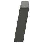 vidaXL Pieds de table basse en U 2 pièces Anthracite 70 x (30-31) cm Acier
