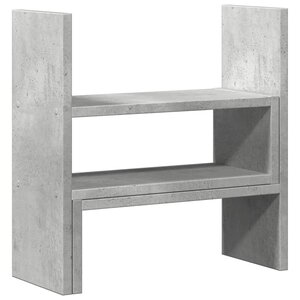 Organisateur armoire de bureau réglable bois d'ingénierie gris 02_0043580