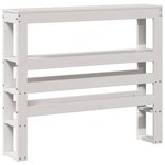 vidaXL Cadre de lit avec tête de lit sans matelas blanc 90x190 cm