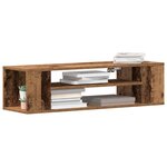 vidaXL Meuble TV Bois ancien 100 x 30 x 26 5 cm Bois d'ingénierie