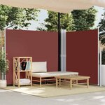 vidaXL Auvent latéral rétractable Marron 180x600 cm