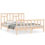 vidaXL Cadre de lit sans matelas 160x200 cm bois massif de pin
