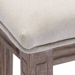 vidaXL Tabourets de bar lot de 2 blanc lin