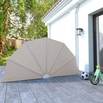 vidaXL Auvent latéral pliable de terrasse Crème 160 cm