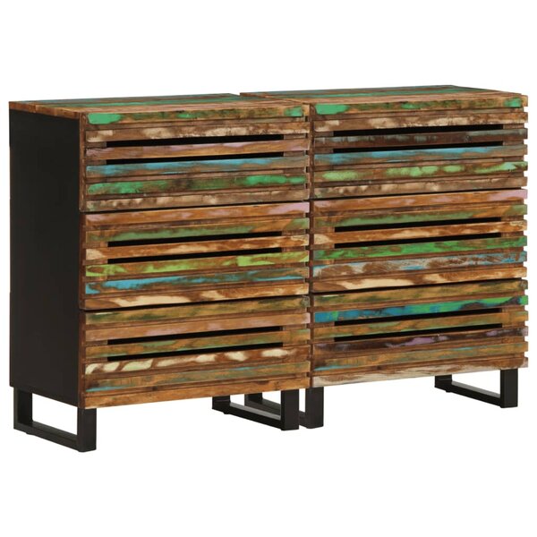 vidaXL Buffets 2 Pièces 60x34x75 cm bois d'acacia massif