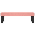 Banc banquette rose 100 x 30 x 30 cm velours 02_0010681