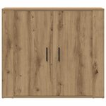 vidaXL Buffet chêne artisanal 80x33x70 cm bois d'ingénierie