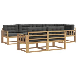 vidaXL Ensemble de canapés d'extérieur 6 pc Blanc et anthracite
