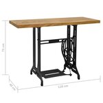 vidaXL Table console avec machine à coudre 110x40x75 cm