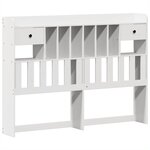 vidaXL Cadre de lit sans matelas blanc 160x200 cm bois de pin massif