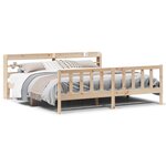 vidaXL Cadre de lit sans matelas 180x200 cm bois massif de pin