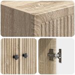 vidaXL Ensemble de Meubles 2 Pièces Chêne Sonoma 66 x 34 5 x 90 cm