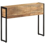 vidaXL Jardinière 90x20x68 cm Bois de manguier brut