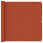 vidaXL Écran de balcon Orange 90x400 cm PEHD