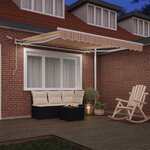 vidaXL Auvent Rétractable Multicolore 300 x 250 cm Polyester et métal