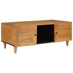 vidaXL Table basse Marron Clair 100 x 54 x 40 cm Bois d'acacia massif