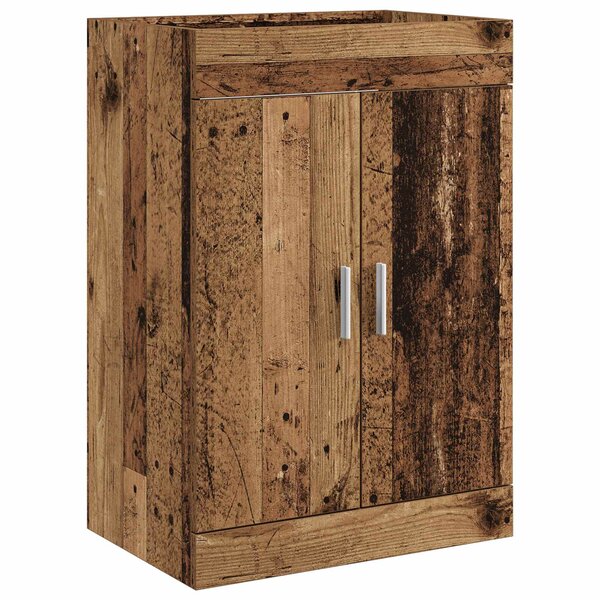 vidaXL Meuble sous lavabo de salle de bain Bois ancien