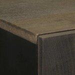 vidaXL Buffet noir 60x33x100 cm bois de manguier massif