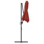 vidaXL Parasol cantilever de jardin Couleur terre cuite Large