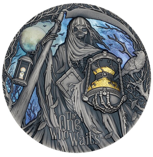 THE ONE WHO WAITS Figures Of Death 2 Once Argent Monnaie 2000 Francs Cameroon 2024