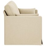 vidaXL Canapé Crème 158 x 78 x 80 cm tissu