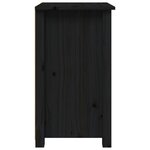 vidaXL Tables de chevet 2 Pièces Noir 40x35x61 5 cm Bois de pin massif