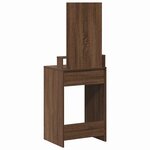 vidaXL Table de Toilette Chêne brun 50 x 41 x 140 cm Bois d'ingénierie