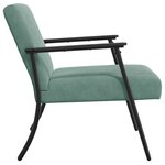 vidaXL fauteuil Vert Mer 59 x 75 x 78 cm Velours