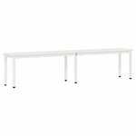vidaXL banc Blanc 200 x 35 x 45 cm Bois de pin massif