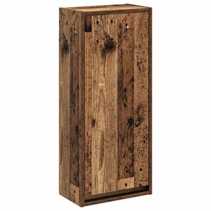 vidaXL Meuble de lavabo mural Bois ancien 35 x 20 x 81 cm