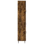 vidaXL Ensemble de Meubles 2 Pièces Chêne fumé 66 x 34 5 x 89 5 cm