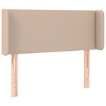 vidaXL Tête de lit avec oreilles Cappuccino 93x16x78/88 cm Similicuir