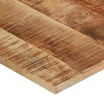 vidaXL Dessus de table 120x60x(1 5-1 6) cm Bois de manguier brut
