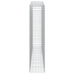 vidaXL Paniers à gabions arqués 10 Pièces 400x50x220/240 cm Fer galvanisé