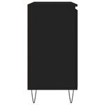 vidaXL Buffet noir 104x35x70 cm bois d’ingénierie