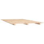 vidaXL Cadre de lit 135x190 cm Bois de pin massif