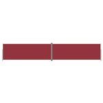 vidaXL Auvent latéral rétractable Rouge 220x1200 cm